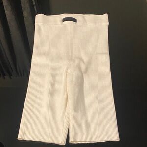Fear of God Ivory Ribbed Knit Shorts